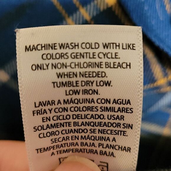 Swisstech plaid Shacket men's long sleeve button up front - Picture 7 of 8